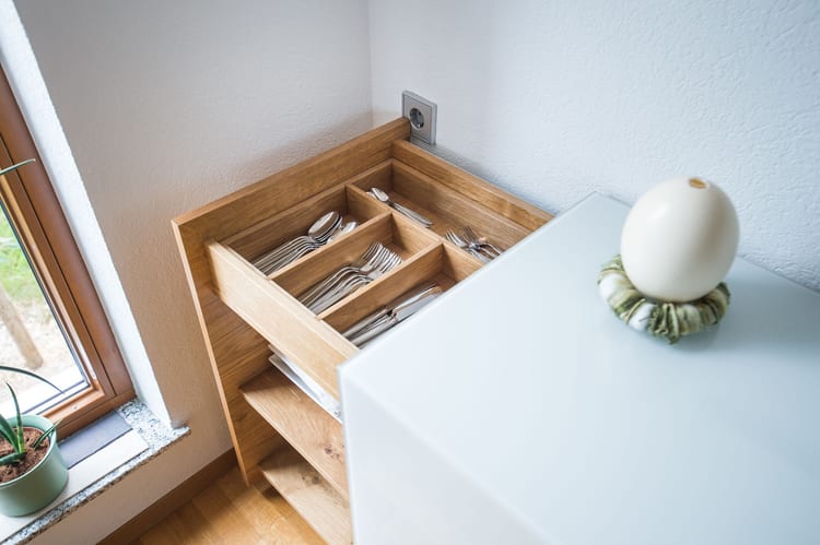 Clevere Inneneinteilung aus Massivholz